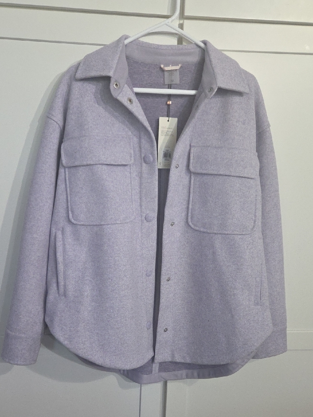 Lilac Overshirt Jacket - Women's Lightweight Shacket